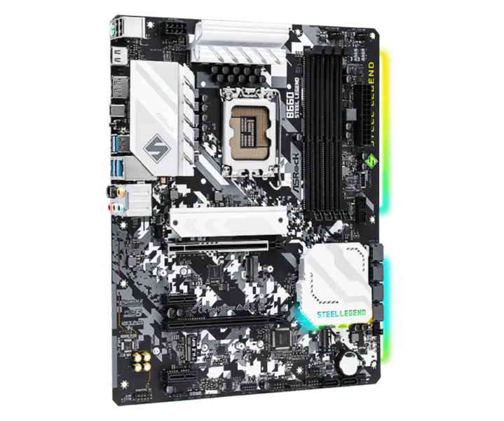 As B660 Steel Legend Ddr4 Herní základní deska Cpu 12700 12600 Intl B660 Lga 1700 9 Phase Dr.mos Power Design