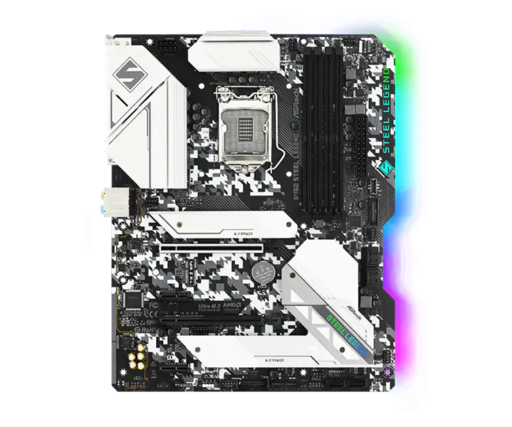 Asrock B460 Steel Legend Steel Legend Základní deska podporuje CPU 10500 10400 10400f Intl B460 Lga 1200