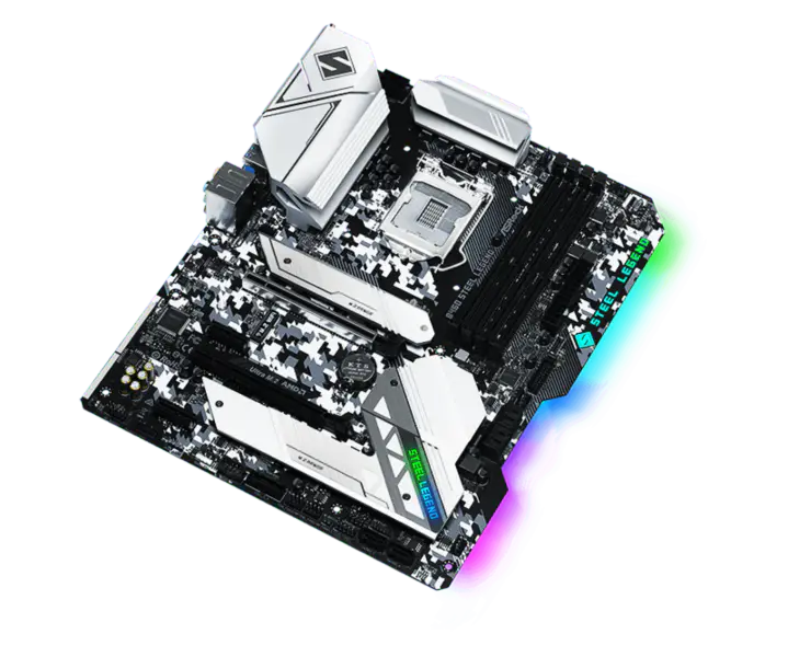 Asrock B460 Steel Legend Steel Legend Základní deska podporuje CPU 10500 10400 10400f Intl B460 Lga 1200