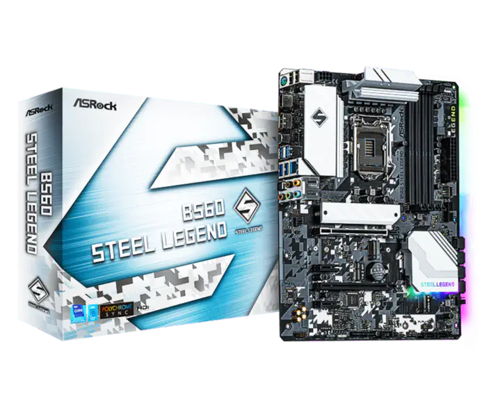 Asrock B560 Steel Legend Základní deska podporuje CPU 11400 11400f 11700 Intl B560 Lga 1200
