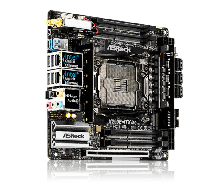 Asrock X299m X299e-itx Ac Ddr4 základní deska Part Lga 2066 Ddr4 Ddr4 Intl X299 Lga 2066
