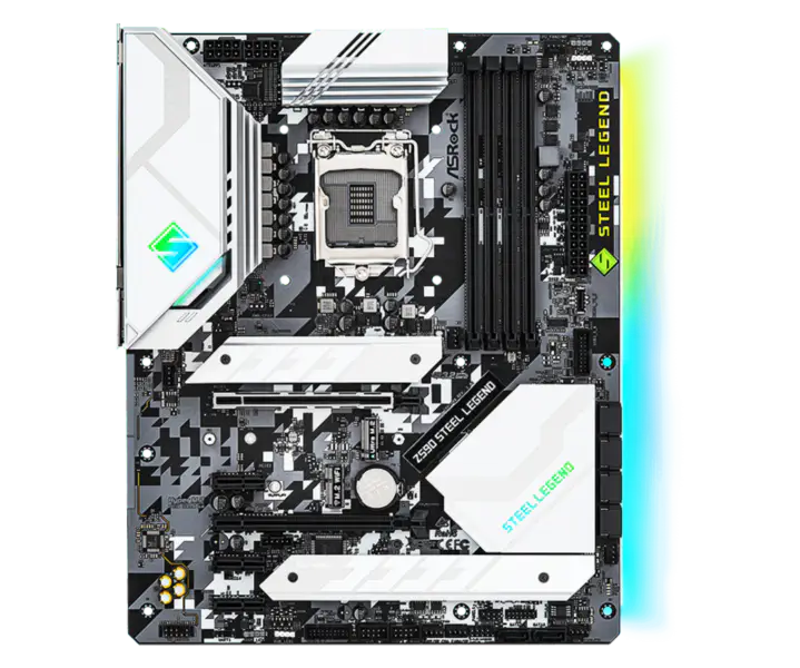 Asrock Z590 Steel Legend Ddr4 Základní deska s podporou procesoru 11900k 11700k Z590 Lga 1200