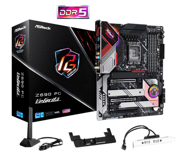Asrock Z690 Pg Velocita Herní základní deska podporuje paměti Ddr5 CPU 12700k 12900kf Intl Z690 Lga1700