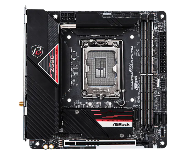 Asrock Z690 Phantom Gaming-itx/tb4 Phantom Gaming Základní deska Ddr5 Podpora CPU 12600k 12700 Intl Z690 Lga 1700