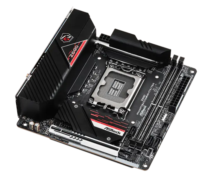Asrock Z690 Phantom Gaming-itx/tb4 Phantom Gaming Základní deska Ddr5 Podpora CPU 12600k 12700 Intl Z690 Lga 1700