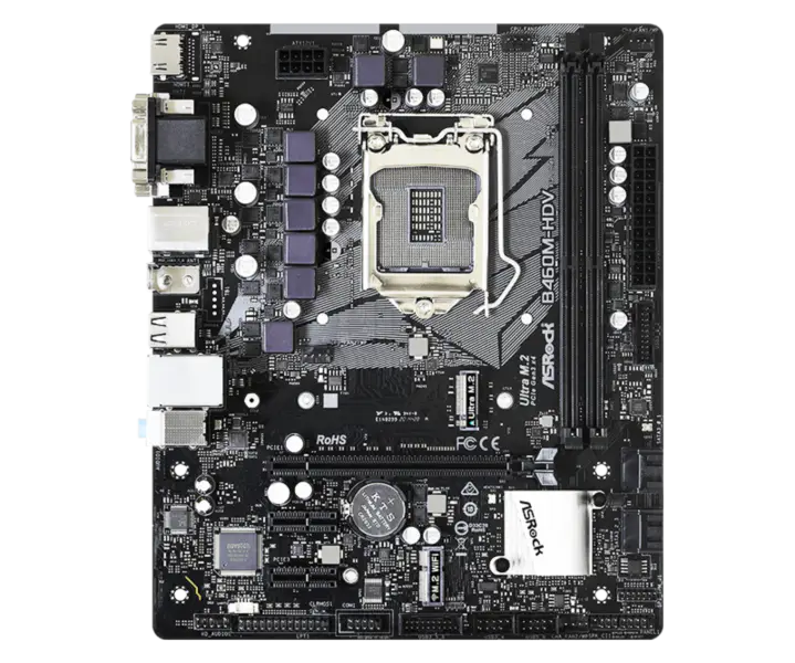 Asrock B460m-hdv Základní deska podporuje procesor 10400 10400k Grafická karta Rtx 3060 3070 Intl B460 Lga 1200