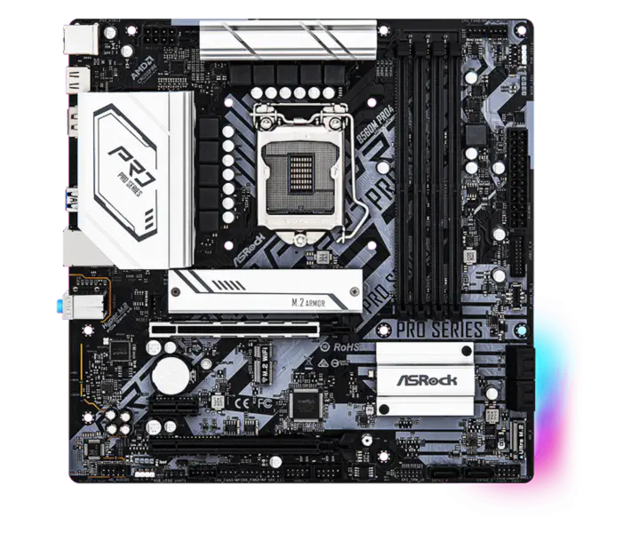 Asrock B560m Pro4 Důmyslná základní deska podporuje procesor 11900k 11700kf Grafická karta Rtx 3060 3070 Intl B560 Lga 1200