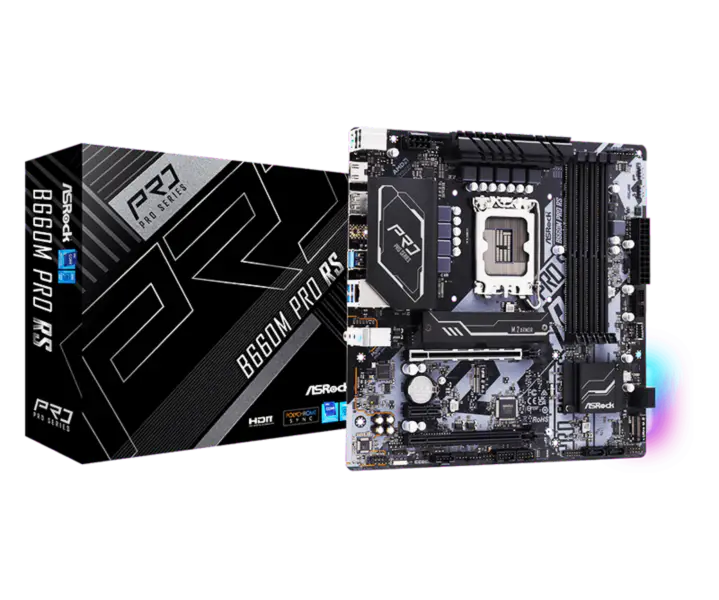 Asrock B660m Pro Rs Herní základní deska Paměť Ddr4 CPU 12400f 12600kf Intl B660 Lga1700