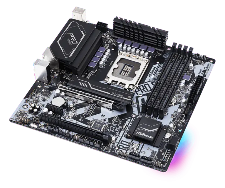 Asrock B660m Pro Rs Herní základní deska Paměť Ddr4 CPU 12400f 12600kf Intl B660 Lga1700