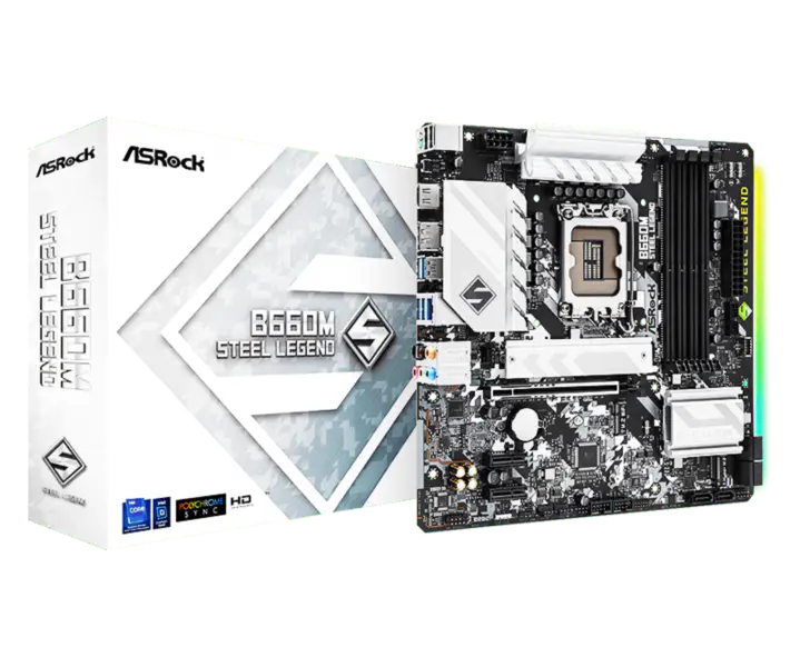 Asrock B660m Steel Legend Ddr4 Základní deska podporuje CPU 12700 12600 Intl B660 Lga 1700