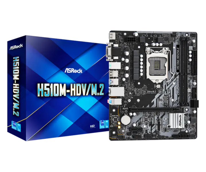 Asrock H510m-hdv/m.2 Office Herní základní deska podporuje CPU 10500 10400 11400f Intl H510 Lga 1200
