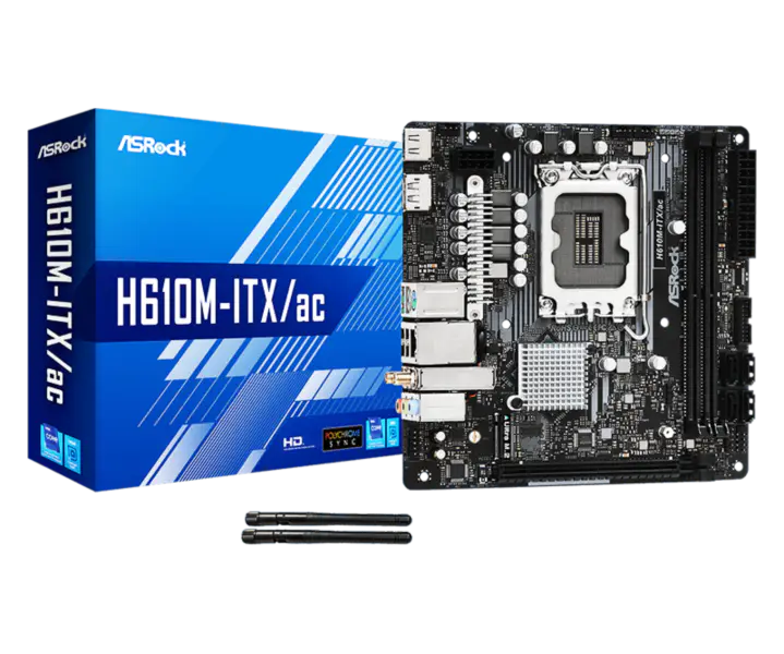 Asrock H610m-itx Ac Mini Základní deska podporuje CPU 12100 12400 Intl H610 Lga 1700
