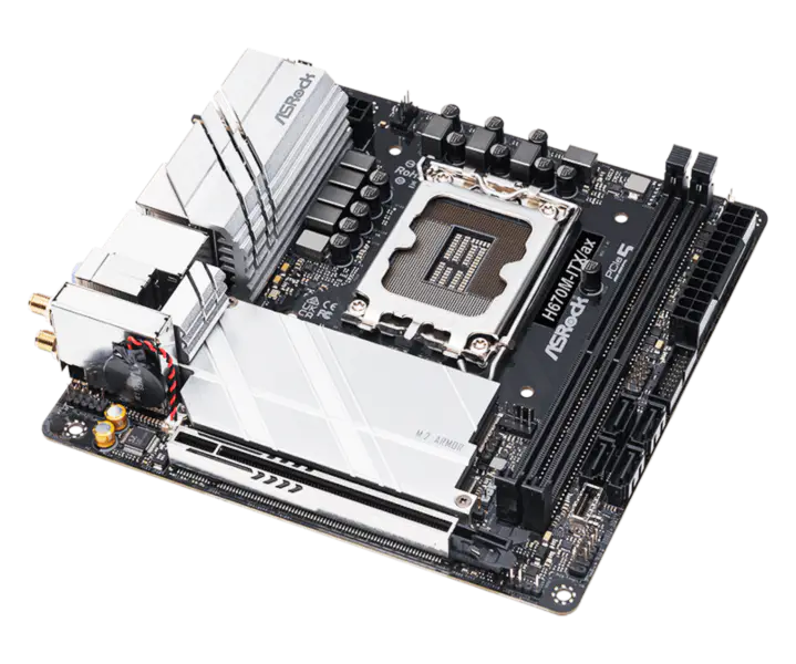 Asrock H670m-itx Ax Mini Základní deska Itx Základní deska podporuje procesor 12400 12600k 12700 Intl H670m Lga 1700 Wi-fi 6e