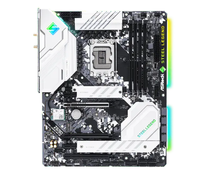 Asrock Z690 Steel Legend Wifi6 D5 Steel Legend Základní deska podporuje paměti Ddr5 Cpu12700/12900 Intl Z690 Lga1700