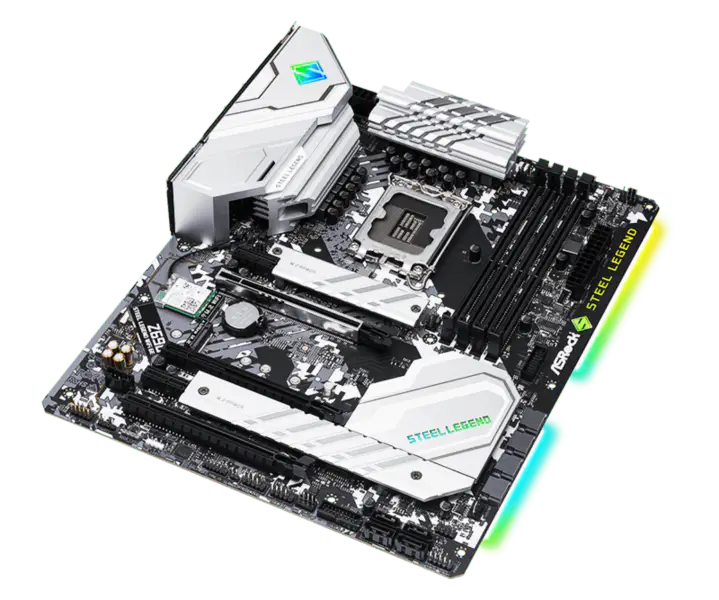 Asrock Z690 Steel Legend Wifi6 D5 Steel Legend Základní deska podporuje paměti Ddr5 Cpu12700/12900 Intl Z690 Lga1700
