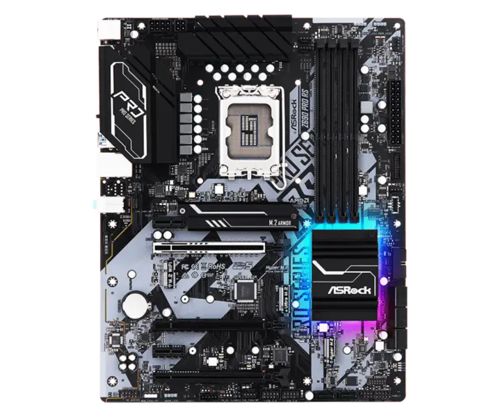 Asrock Z690 Pro Rs Herní základní deska podporuje paměti Ddr4 CPU 12700k 12900k Intl Z690 Lga1700