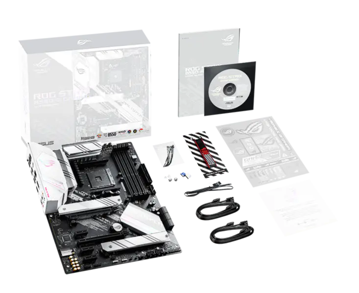 Rog Strix B550-a Gaming Blowing Snow Herní základní deska podporuje procesory 3700 X5600x 5800x a B550socket Am4
