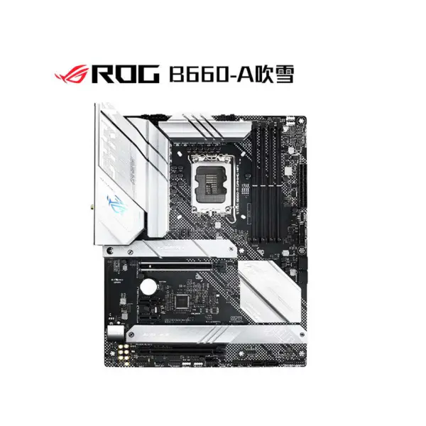 Rog Strix B660-a Gaming Wifi D4 Snow Blowing Základní deska s podporou procesoru 12. generace Intl B660 Lga 1700