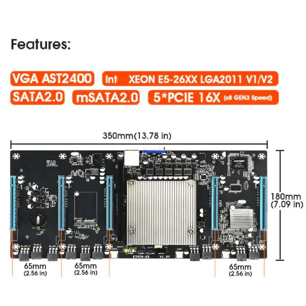 X5b X5 Lga2011 Základní deska Část Základní deska Část Lga2011 Procesor Gpu Základní deska X79 X5 5gpus