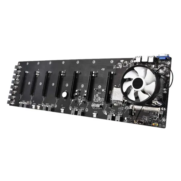 Základní deska pro pracovní stanice B75 s ventilátorem Lga 1155 Ddr3 Ddr4 Základní deska pro serverové procesory B75 8gpus