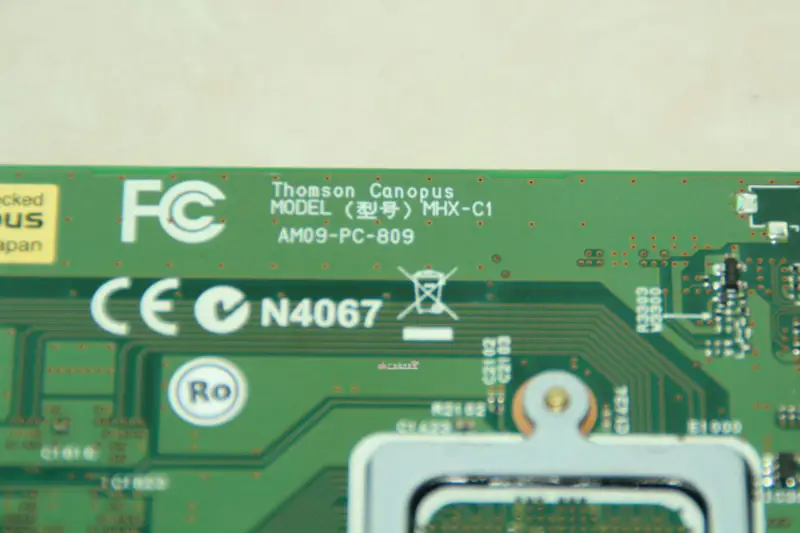 Canopus FIRECODER Blu-ray MHX-C1 PCI X1 High Speed Hardware Card AM09-PC-809