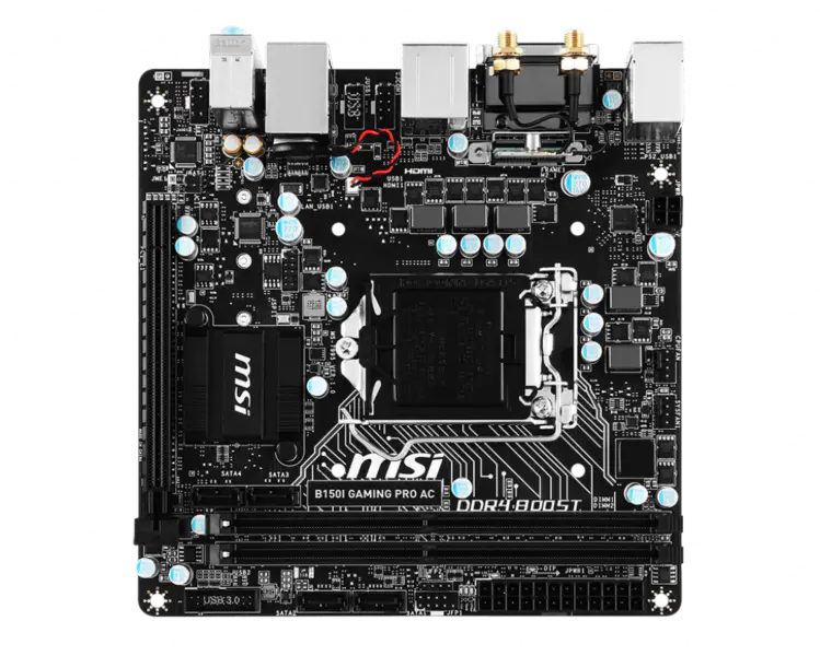 MSI B150I GAMING PRO AC Základní deska LGA1151 DDR4 32G Mini-ATX