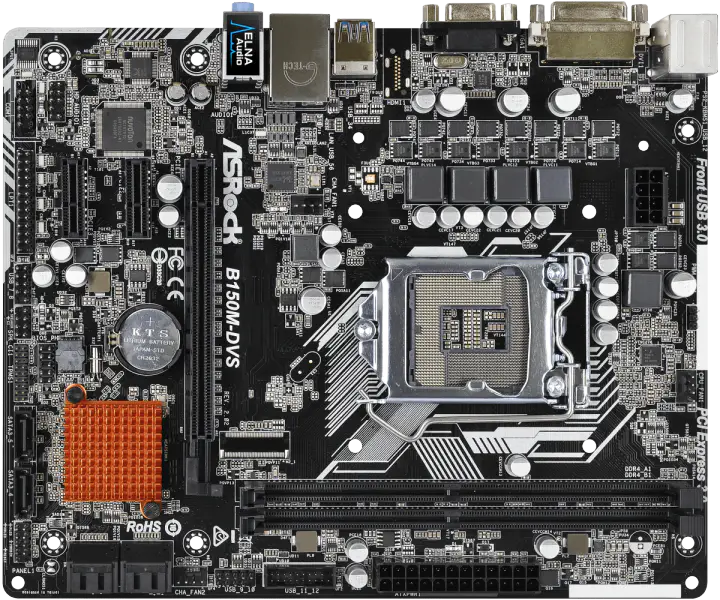 Asrock B150M-DVS Základní deska pro stolní počítače B150 Socket LGA 1151 i3 i5 i7 DDR4 32G SATA3 USB3.0 VGA DVI Micro-ATX
