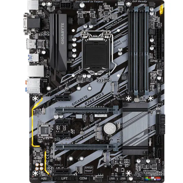 Gigabyte GA-B360 HD3 Základní deska B360 Socket LGA 1151 Podpora DDR4 USB3.0 SATA3.0 CPU G4900 I3 8100 I5 8400