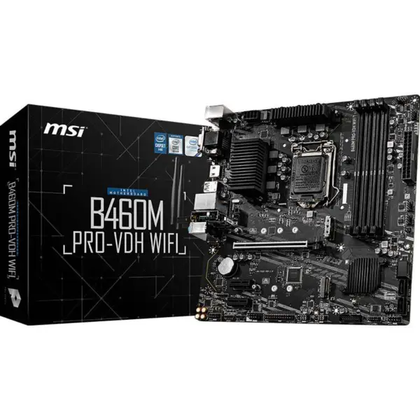 MSI B460M PRO-VDH WIFI Základní deska Micro-ATX Intel B460 M.2 DDR4 SATA 128G Podpora LGA 1200 CPU