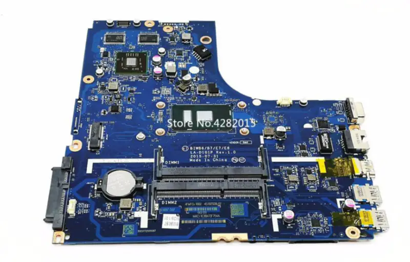 Základní deska notebooku Lenovo Ideapad B51-80 BIWB6/B7/E7/E8 LA-D101P s SR2EY I5-6200U FRU:5B20K57320