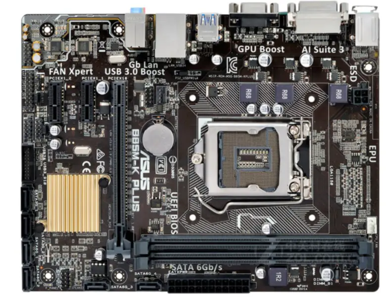 ASUS B85M-K PLUS Základní deska intel B85 Socket LGA 1150 i7 i5 i3 DDR3 6GB PCI-E 3.0 SATA III