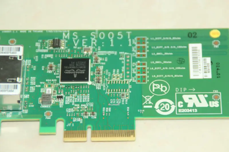 Broadcom BCM5718 VER:1.1 Dvouportová gigabitová síťová karta