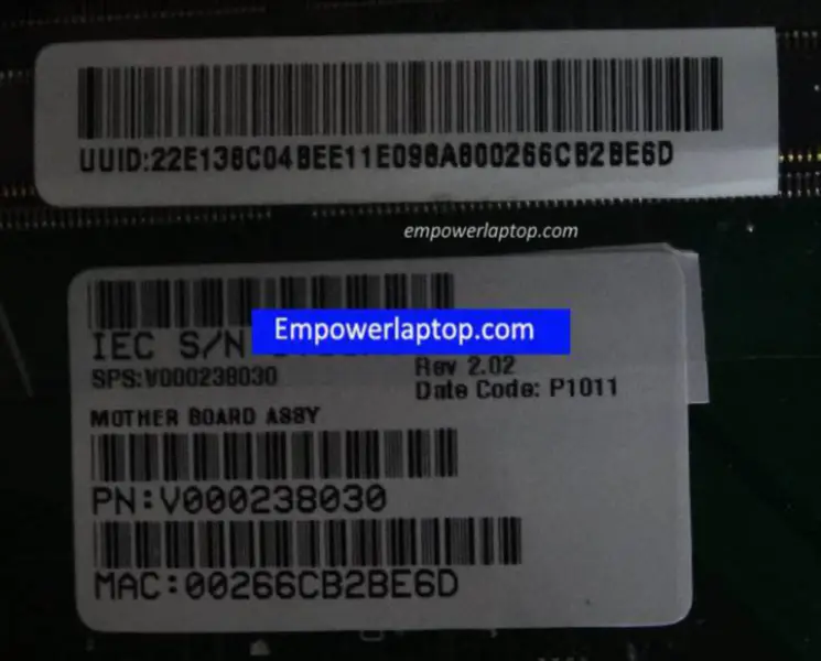 Toshiba C600 V000238030 Základní deska