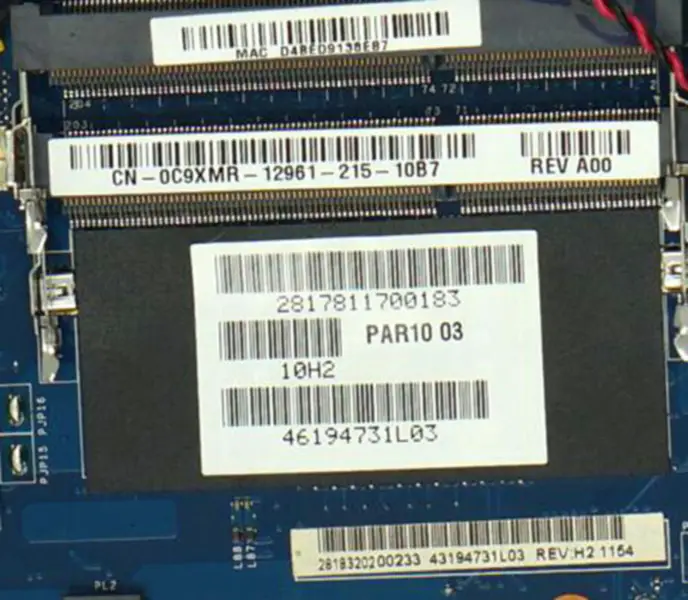 Základní deska Dell M18X R1 LA-6571P C9XMR 0C9XMR CN-0C9XMR