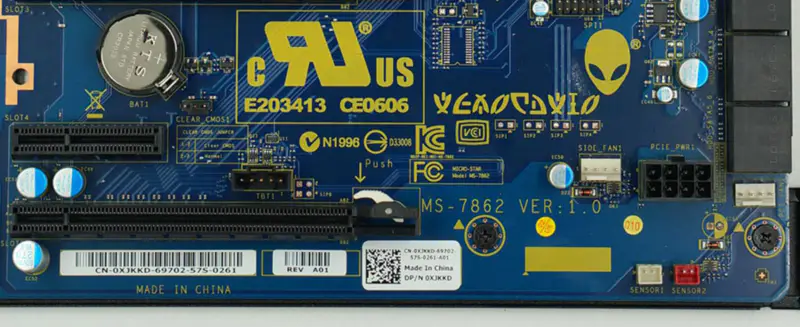 DELL 0FRTKJ FRTKJ XJKKD 0XJKKD Základní deska Alienware Area 51 R2 A51 X99 MS-7862