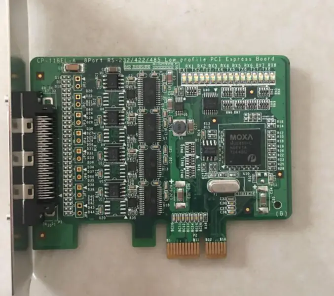 MOXA CP-118EL-A 8portová víceportová sériová karta PCIE RS232 422 485