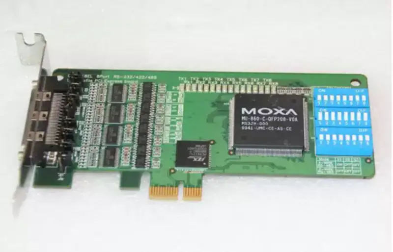 MOXA CP-118EL 8 PORT RS-232/422/485 PCIe SERIAL CARD průmyslová základní deska