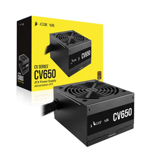 Cors Air Power Pc zdroj Cv650 650w Atx High Power Supply 80plus Low Noise Fan Rps0128