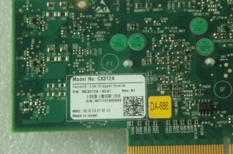 ConnectX-3 CZ CX312A Dvouportový 10gigabitový ethernetový adaptér MCX312A-XCAT