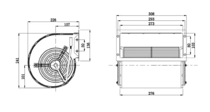 Střídavý ventilátor CY-AC160-D380