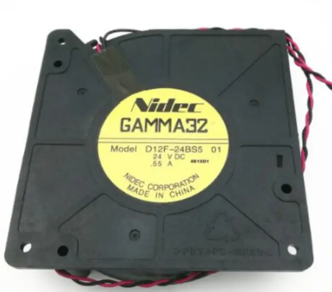 Ventilátor Nidec GAMMA32 D12F-24BS5 01 24V DC 0,55A vyrobeno v Číně