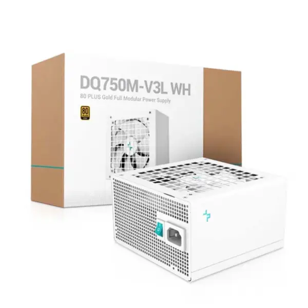 750w pro stolní počítače Napájecí zdroj Deepcool Dq750m-v3l 80plus Gold 47~63hz