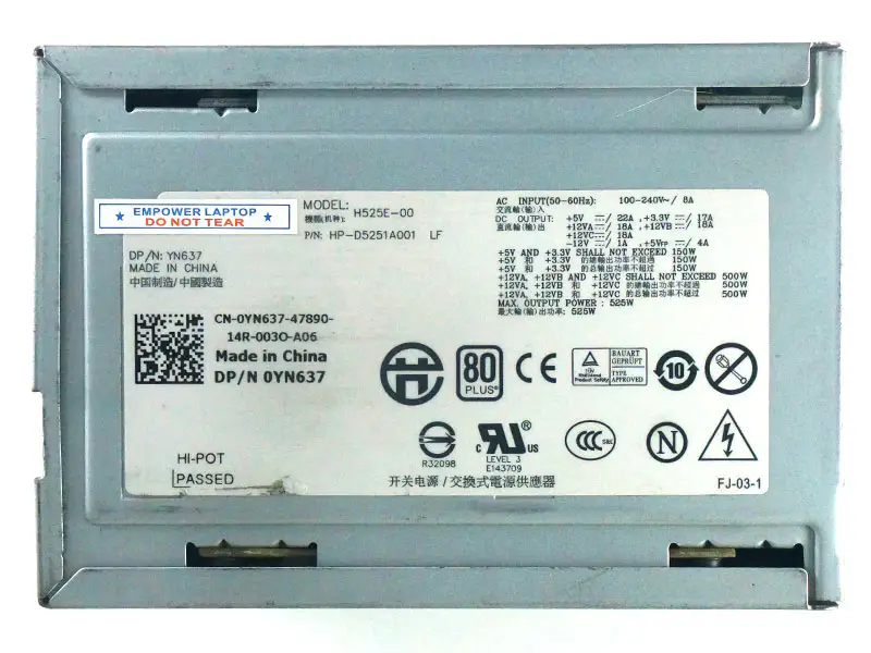 DeLL N525E-00 YY922 Power Supply