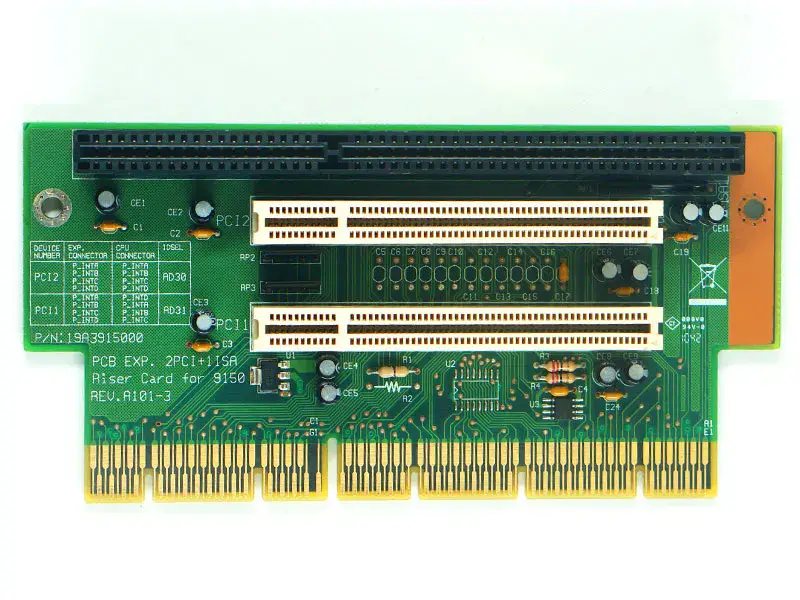 Advantech 19A3915000 Riser Card 9150 REV.A101-3