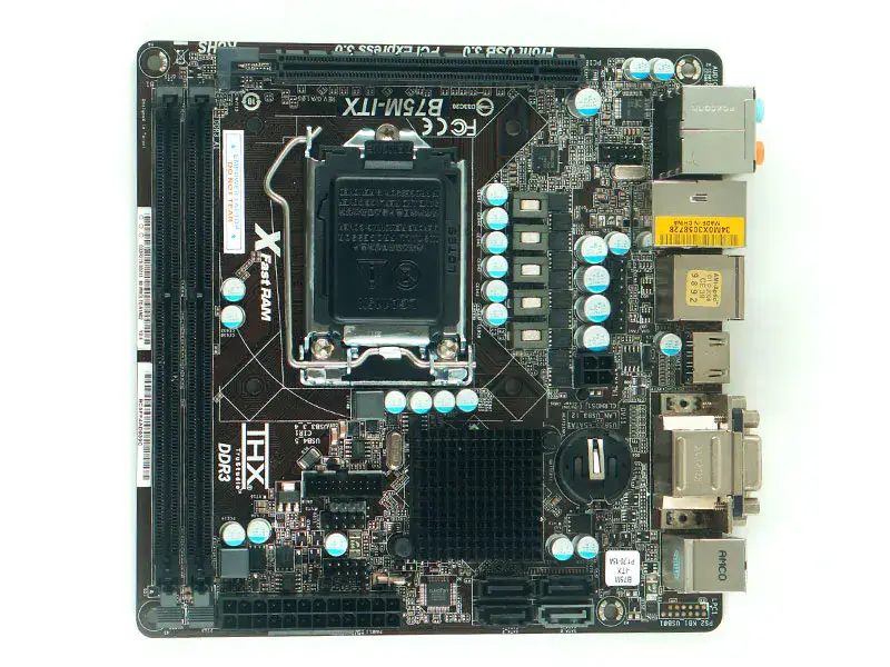 Základní deska Asrock B75M-ITX LGA1155 i3 i5 i7 DDR3 16G