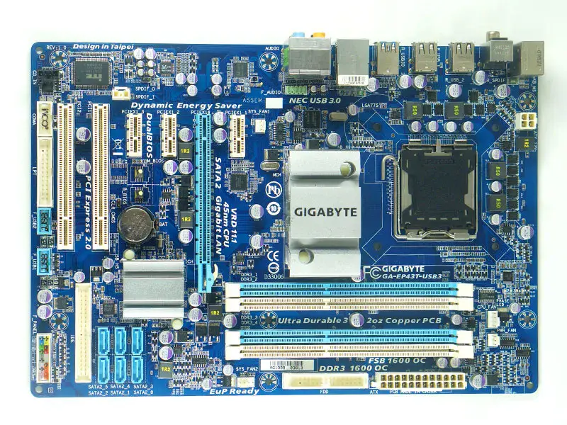 Gigabyte GA-EP43T-USB3 EP43T-USB3 Základní deska P43 LGA775 ATX