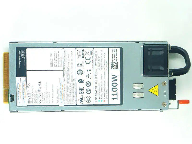 1100W stejnosměrný napájecí zdroj pro Dell R620 R630 R720 R730XD R520 NX3200 1100W 5G4WK Y1MGX E1100D-S0