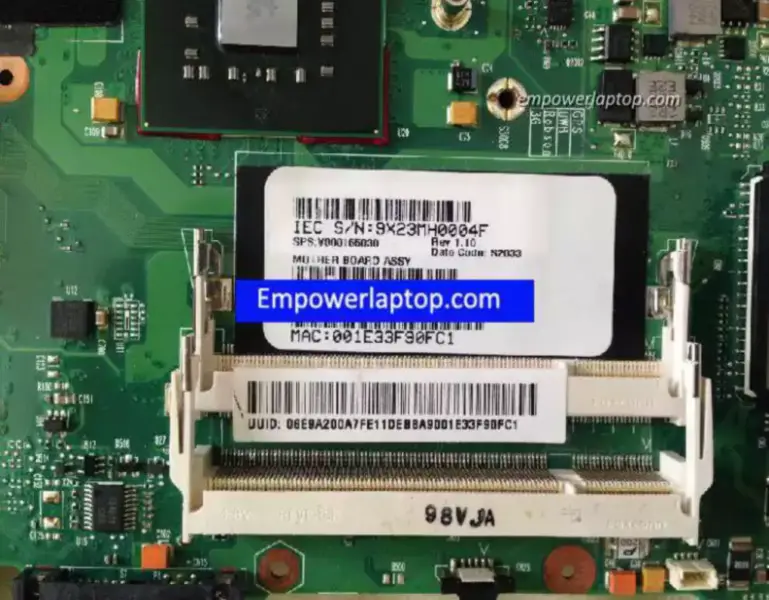Toshiba satellite E105 GM45 6050A2218301-MB-A03 Základní deska