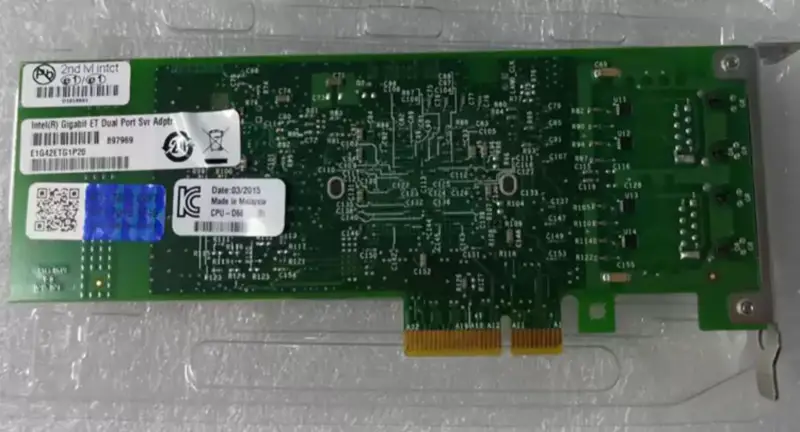 Síťová karta Intel E1G42ET E1G42ETG1P20 Dual Port 82576 PCI-e Gigabit Ethernet