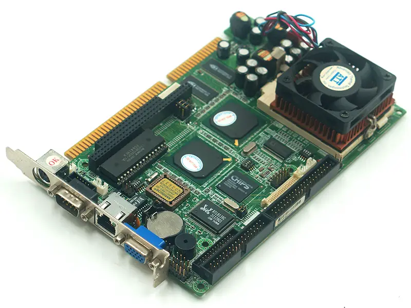 FB2502 VER:1.4 motherboard with CPU and FAN